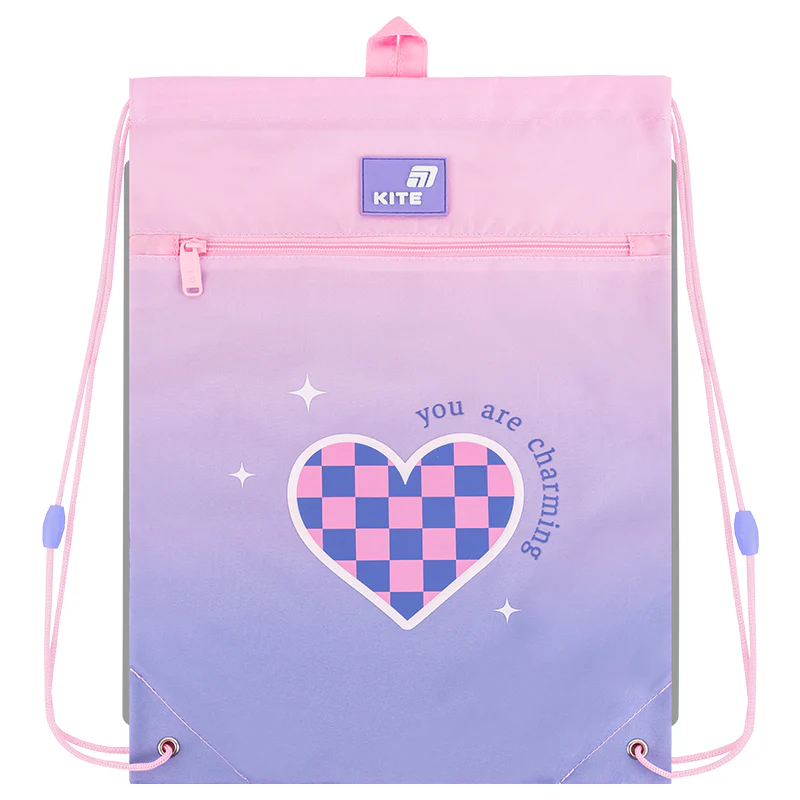 Набор рюкзак + пенал + сумка для обуви Kite 555 Charming, SET_K26-555S-4 товар