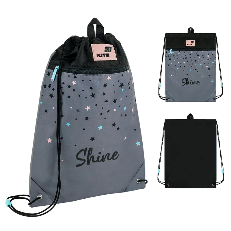 Набор рюкзак + пенал + сумка для обуви Kite 700 Shine, SET_K26-700M-2 внешний вид