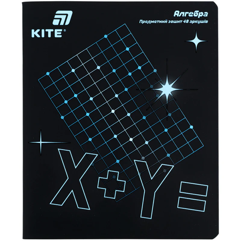 Тетрадь 48 кл, Предметка - Алгебра, софт тач+УФ, Lumen, K26-240-3