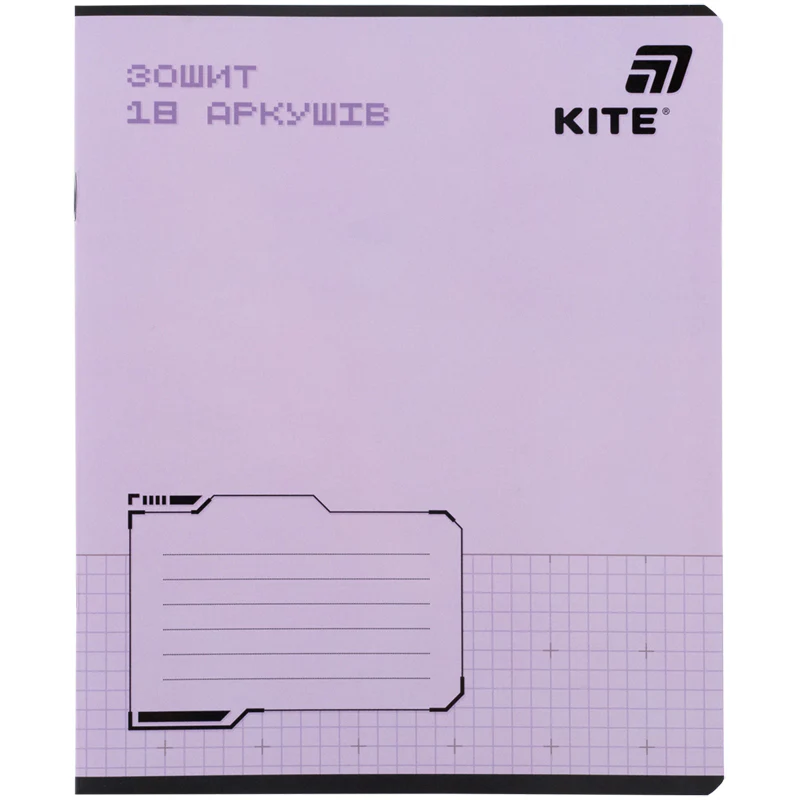 Тетрадь 18 л., кл., софт тач + УФ лак, Kite One color, K26-236-1 изображение товара