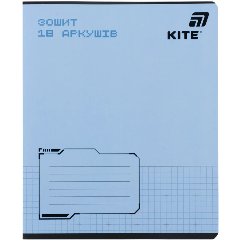 Тетрадь 18 л., кл., софт тач + УФ лак, Kite One color, K26-236-1 вид товара