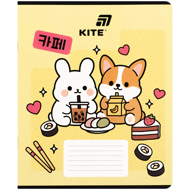 Тетрадь 18 л., кл., софт тач + УФ лак, Kite, K26-236-2 изображение