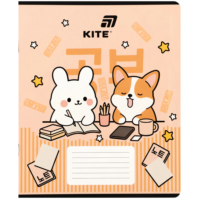 Тетрадь 18 л., кл., софт тач + УФ лак, Kite, K26-236-2 внешний вид