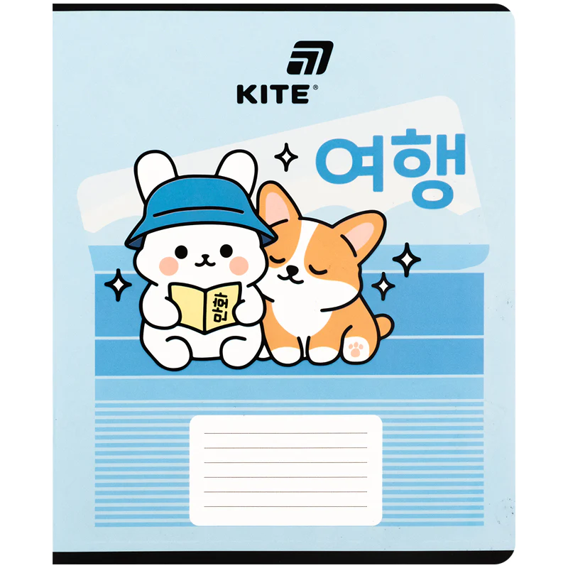 Тетрадь 18 л., кл., софт тач + УФ лак, Kite, K26-236-2 модель