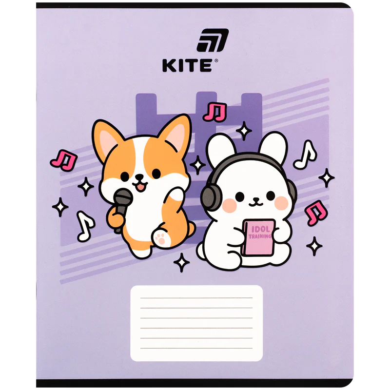 Тетрадь 18 л., кл., софт тач + УФ лак, Kite, K26-236-2 товар