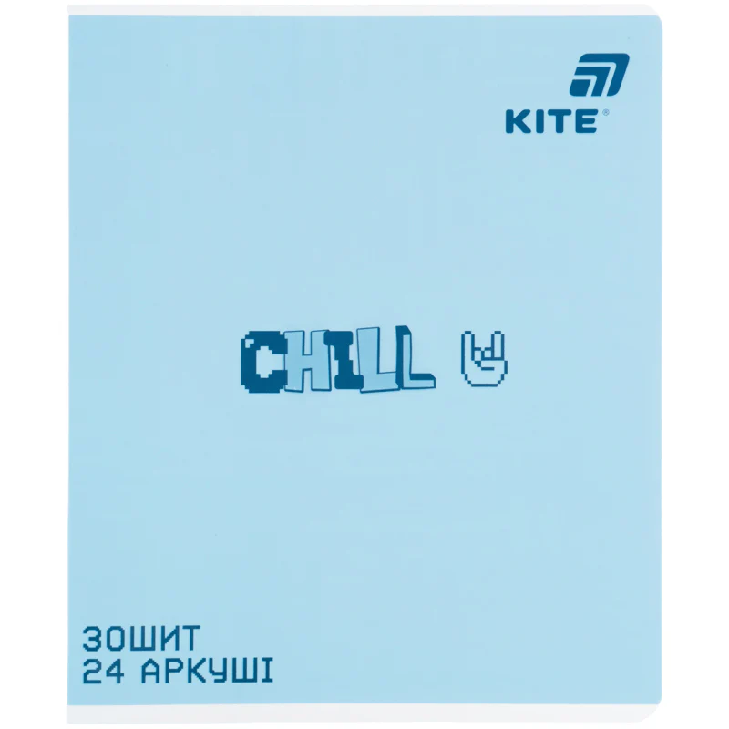 Тетрадь 24 л., лин., софт тач + УФ лак объемный, Kite OC, K26-239-1 внешний вид
