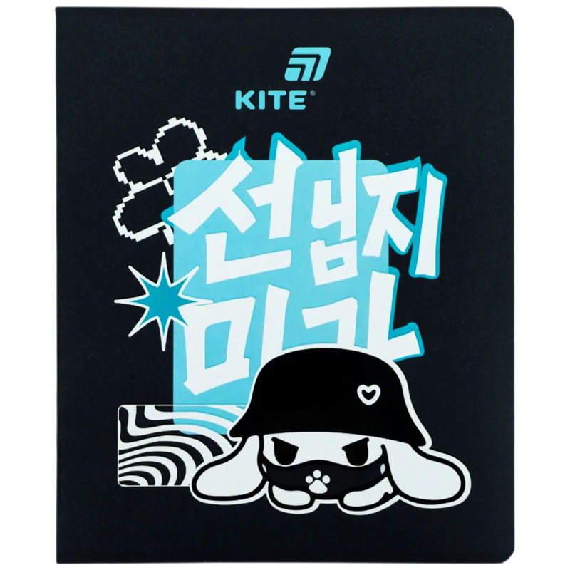 Тетрадь 24 л., лин., софт тач + УФ лак, Kite, K26-239-2 изображение