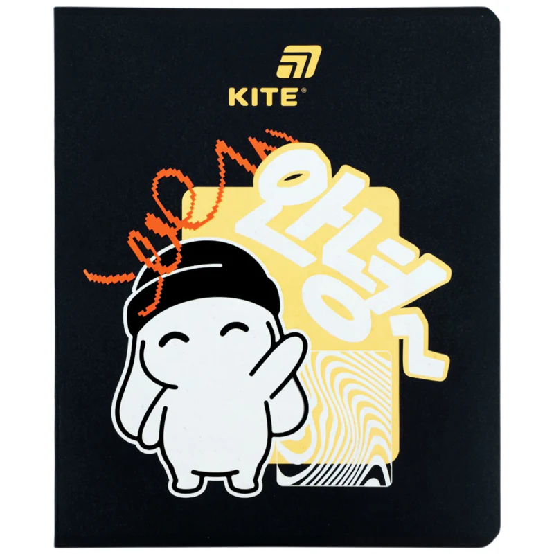 Тетрадь 24 л., лин., софт тач + УФ лак, Kite, K26-239-2 модель