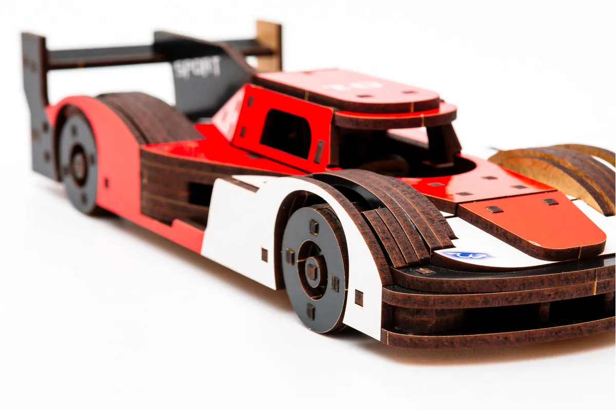 Конструктор дерев’яний 3D "Racing Car", PuzzleOk вид товару