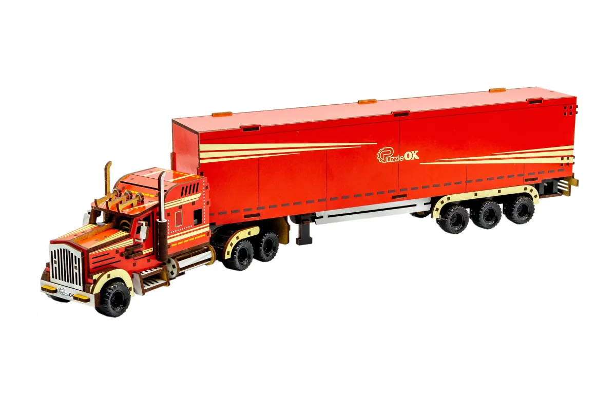 Конструктор дерев’яний 3D "Wood Truck ", Puz-00952, PuzzleOk зображення