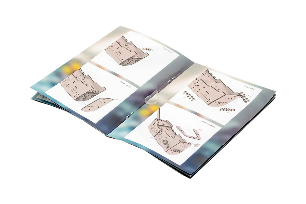 Конструктор дерев’яний 3D "Піратський корабель ", 34*27*9 см, Puz-00928, PuzzleOk продукт