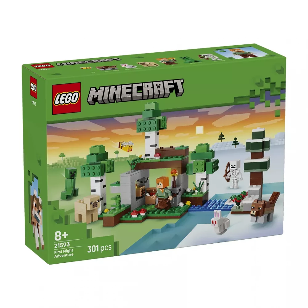 Конструктор Lego Minecraft "Приключение первой ночи", 21593