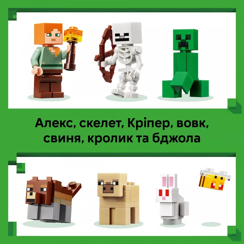 Конструктор Lego Minecraft "Приключение первой ночи", 21593 модель