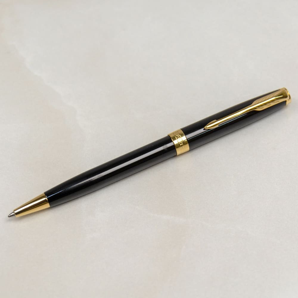 Ручка Parker Sonnet 17 Black Lacquer позол. кул. + чохол + подар.упак., 86 032b242 вид товару