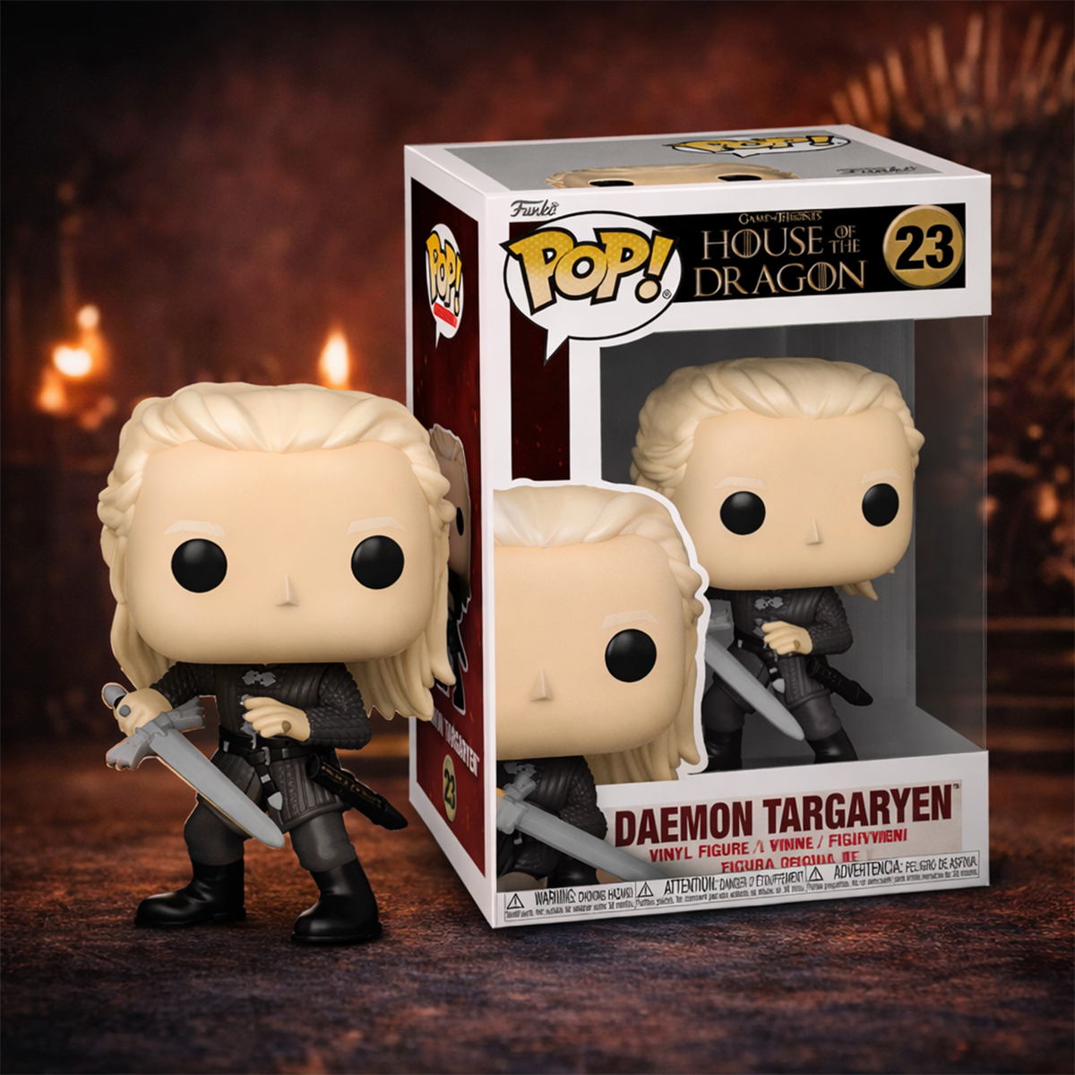 Ігрова фігурка FUNKO POP! серії "Дім Дракона" S4 - ДЕЙМОН ТАРҐАРІЄН З МЕЧЕМ, 83464 зображення