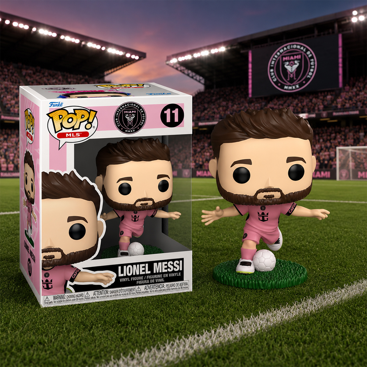Ігрова фігурка FUNKO POP! серії "Футбол: Інтер Маямі" - ЛІОНЕЛЬ МЕССІ (РОЖЕВА ФОРМА), 94697 зображення
