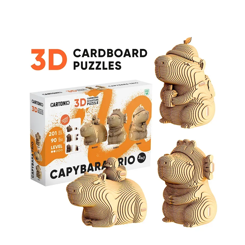 Картонний конструктор "Cartonic 3D Puzzle CAPYBARA TRIO", CARTCAPYTRIO відгуки