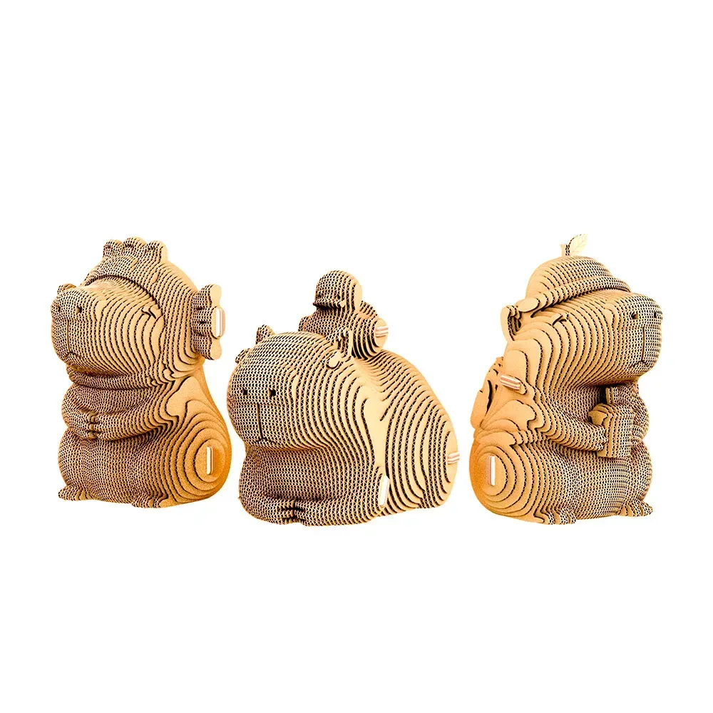 Картонний конструктор "Cartonic 3D Puzzle CAPYBARA TRIO", CARTCAPYTRIO