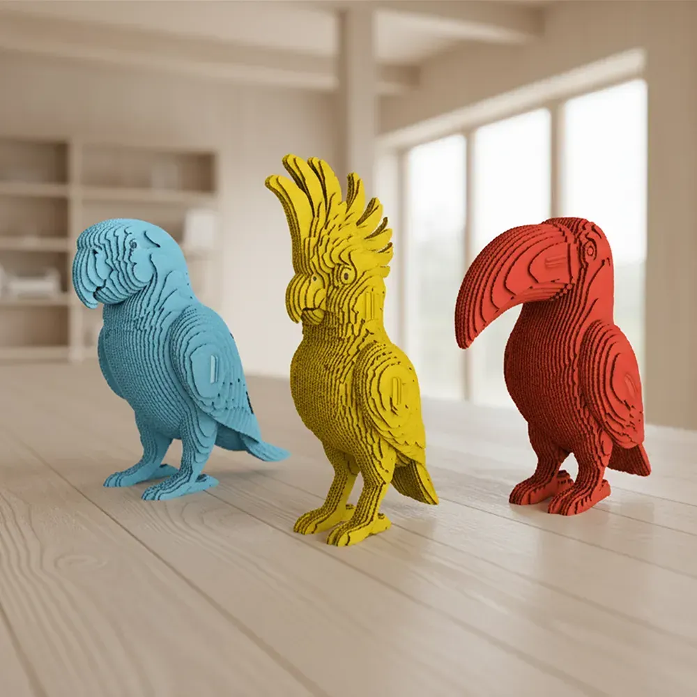 Картонний конструктор "Cartonic 3D Puzzle TROPICAL BIRDS TRIO", CARTTRIOBIRDS фото