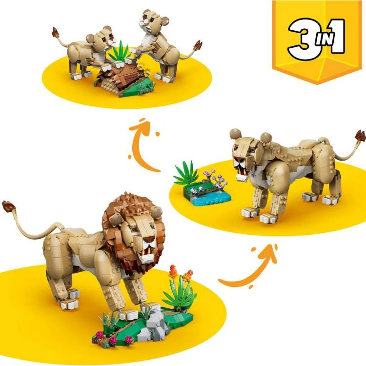Конструктор Lego Creator "Дикі тварини: Величний лев", 6585562 картка товару