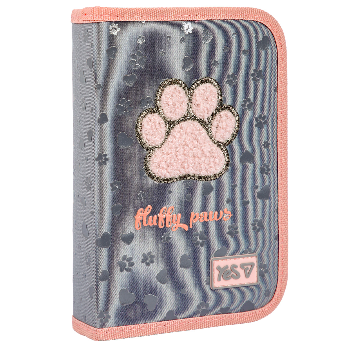 Пенал жесткий Yes одинарный без клапана HP-02 "Cute paws", 533866