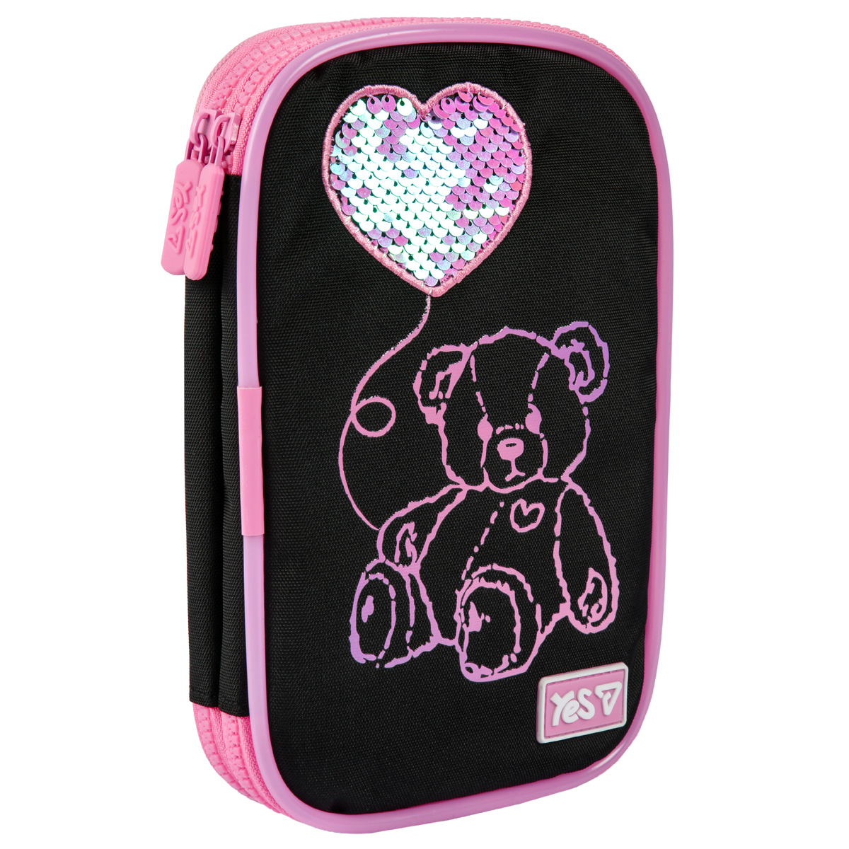 Пенал м’який з LED Yes PH-35 "Pink Bear", 533777 зображення