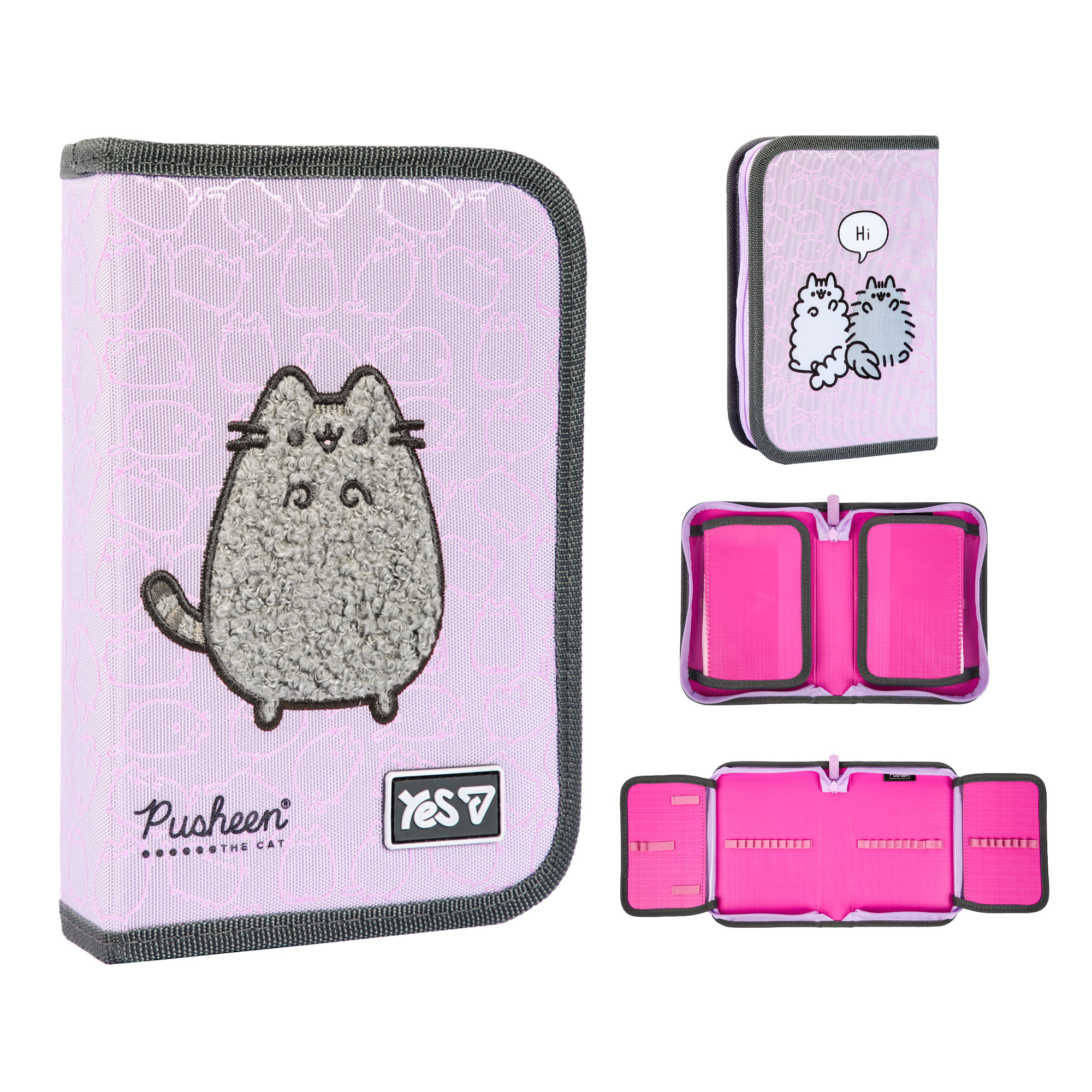 Пенал твердий Yes одинарний з двома клапанами HP-04 "Pusheen Delicacy", 533741 зображення