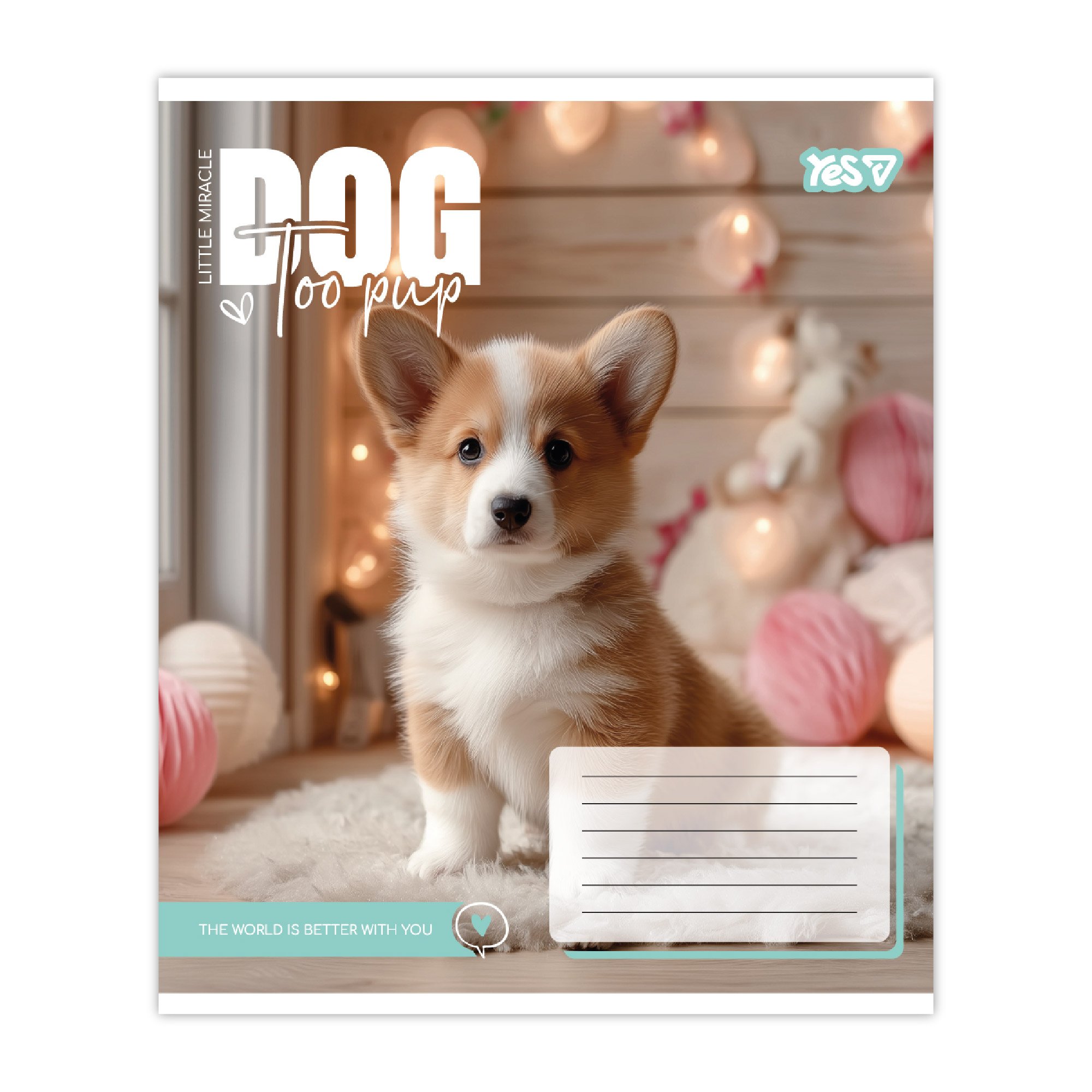 Тетрадь 12 лин. Yes "Dog too pup", 768732 изображение товара