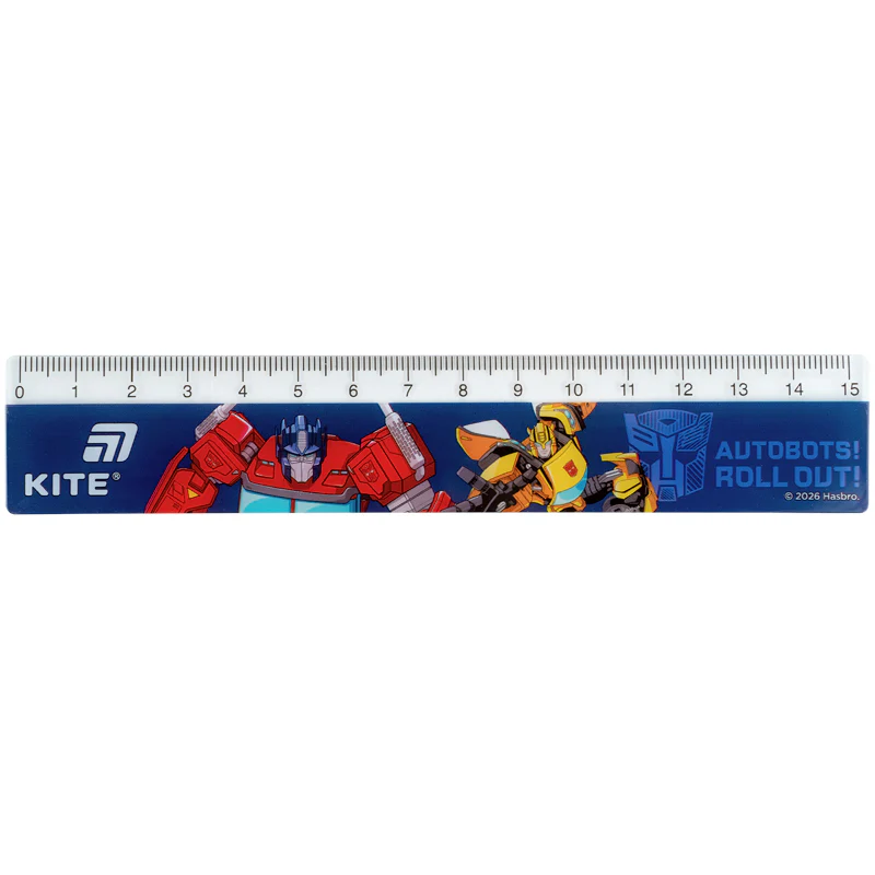 Лінійка пластикова, 15см TF, TF26-090