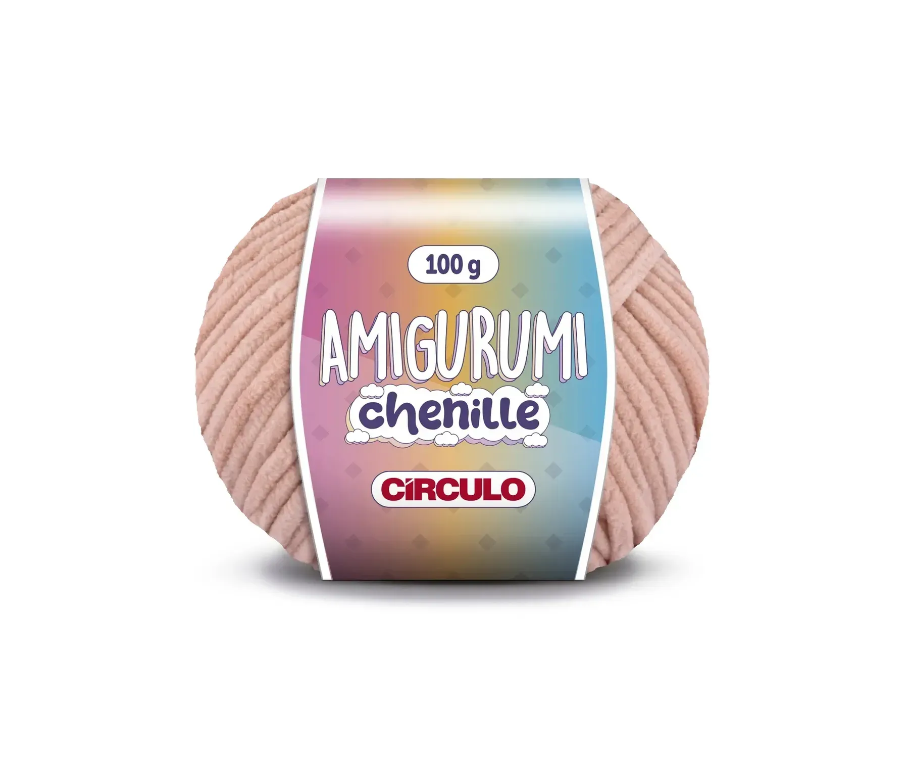 Пряжа 3112 Пудра (100% поліестер, 100 гр. 110 м. 4 мот. в уп.), ТМ "Amigurumi Slim"