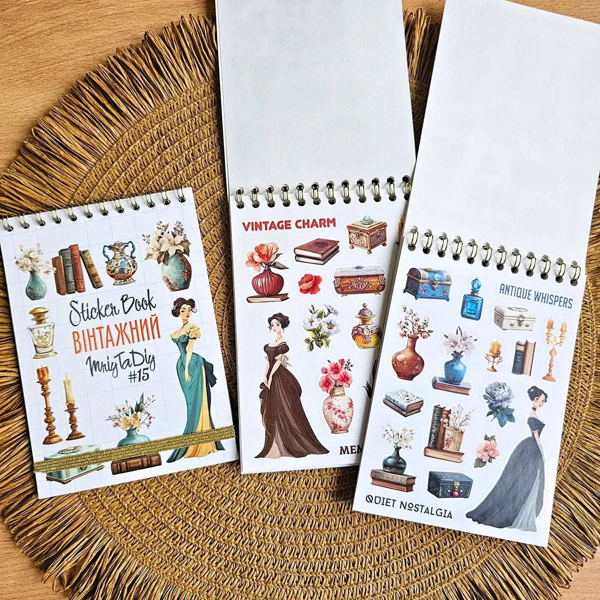 Книга с наклейками, "Sticker Book MriyTaDiy" №15 Винтажный, MTD-1216
