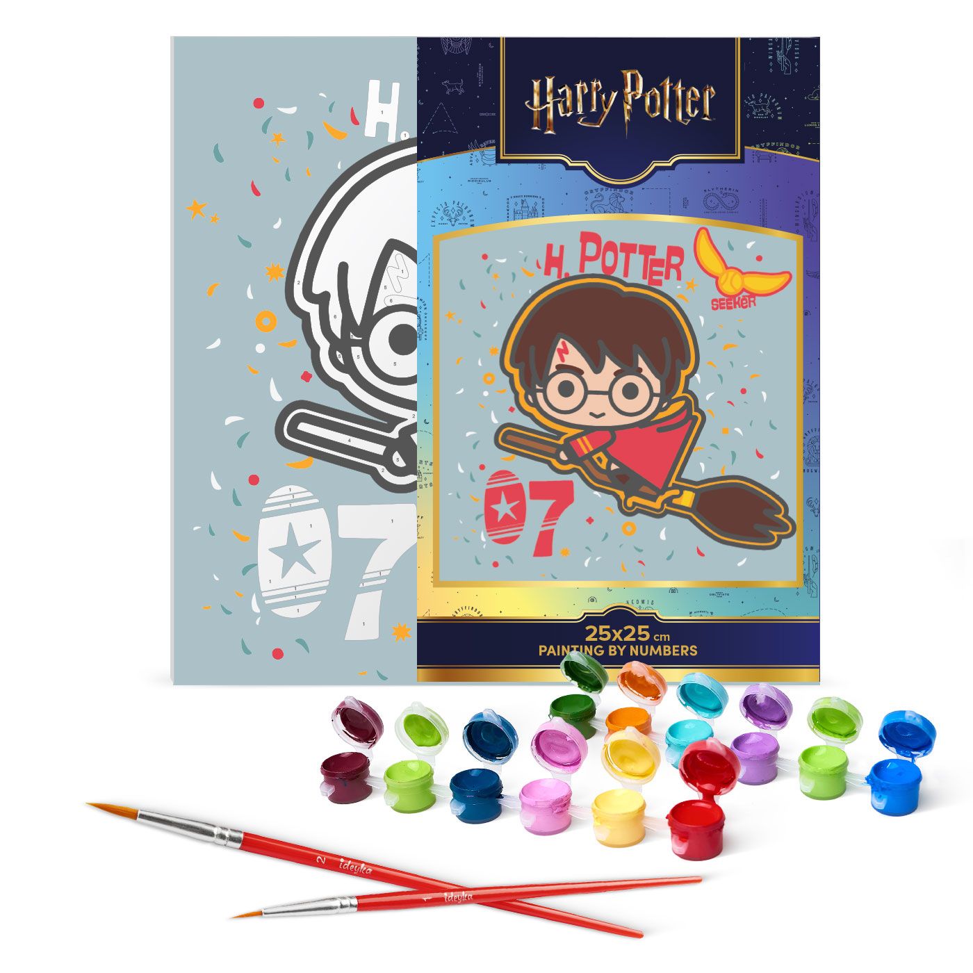 Набір для розпису по номерах 25*25 см WB "Harry Potter: Політ на мітлі", KHO1364, ТМ "Ideyka" фото