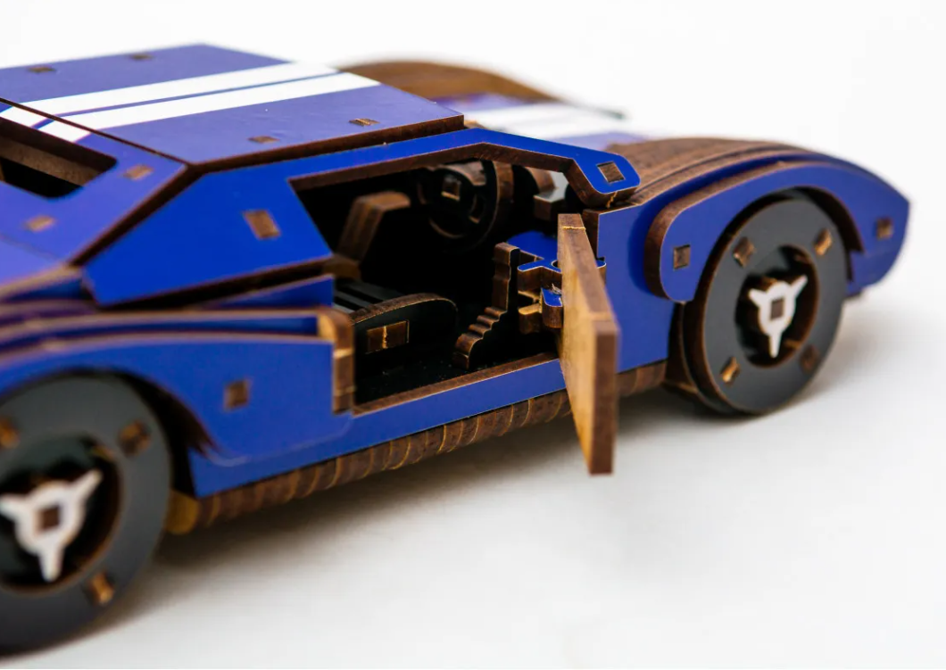 Конструктор дерев’яний 3D "Fast Car GT", дет  164, 23*6*11 см, Puz-26915, PuzzleOk фото