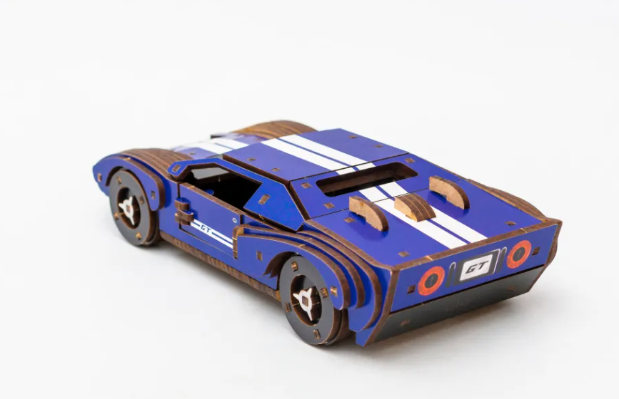 Конструктор дерев’яний 3D "Fast Car GT", дет  164, 23*6*11 см, Puz-26915, PuzzleOk зображення товару