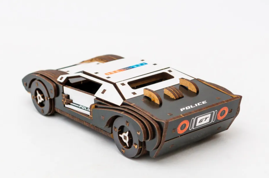 Конструктор дерев’яний 3D "Fast Car GT", дет  164, 23*6*11 см, Puz-26916, PuzzleOk вид товару