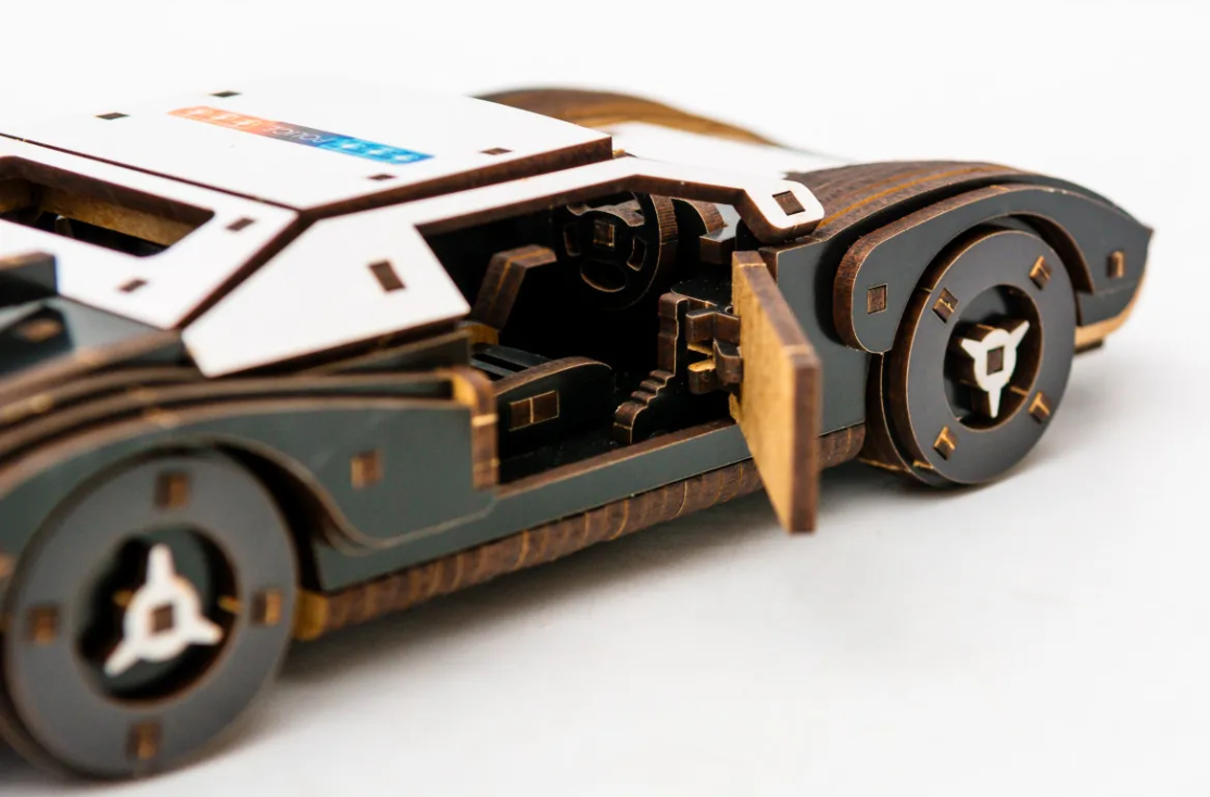 Конструктор дерев’яний 3D "Fast Car GT", дет  164, 23*6*11 см, Puz-26916, PuzzleOk зовнішній вигляд