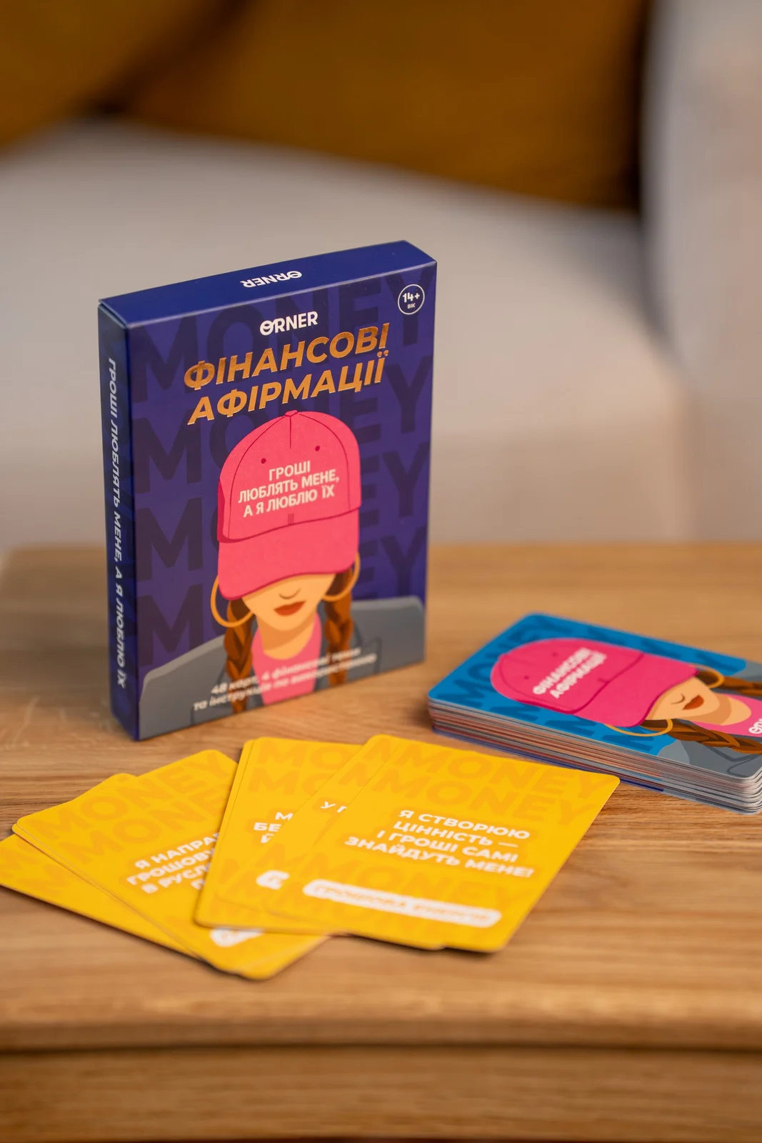 Картки з афірмаціями "Гроші люблять мене", orner-3633 зовнішній вигляд