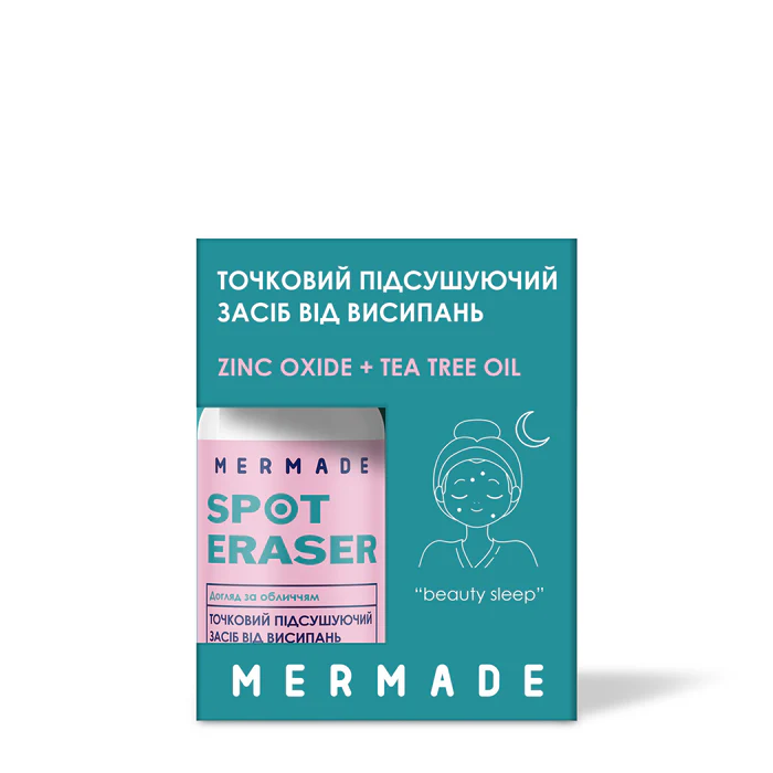 Точковий підсушуючий засіб від висипань "Zinc oxide & Tea Tree Oil" 10 мл, MRAC001, Mermade вид товару