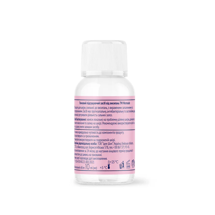 Точковий підсушуючий засіб від висипань "Zinc oxide & Tea Tree Oil" 10 мл, MRAC001, Mermade зовнішній вигляд