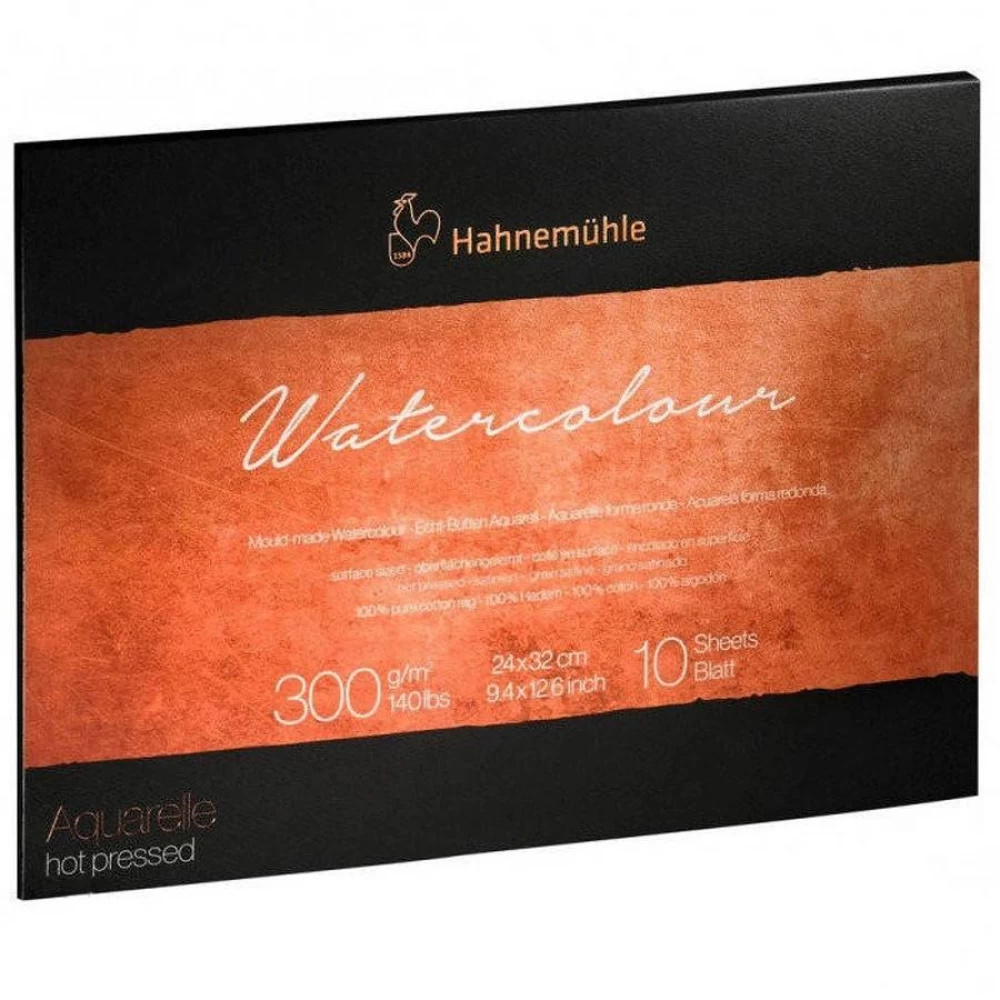 Склейка для акварелі WC The Collection блок 30х40 10а 300г НР, А3, Hahnemuhle