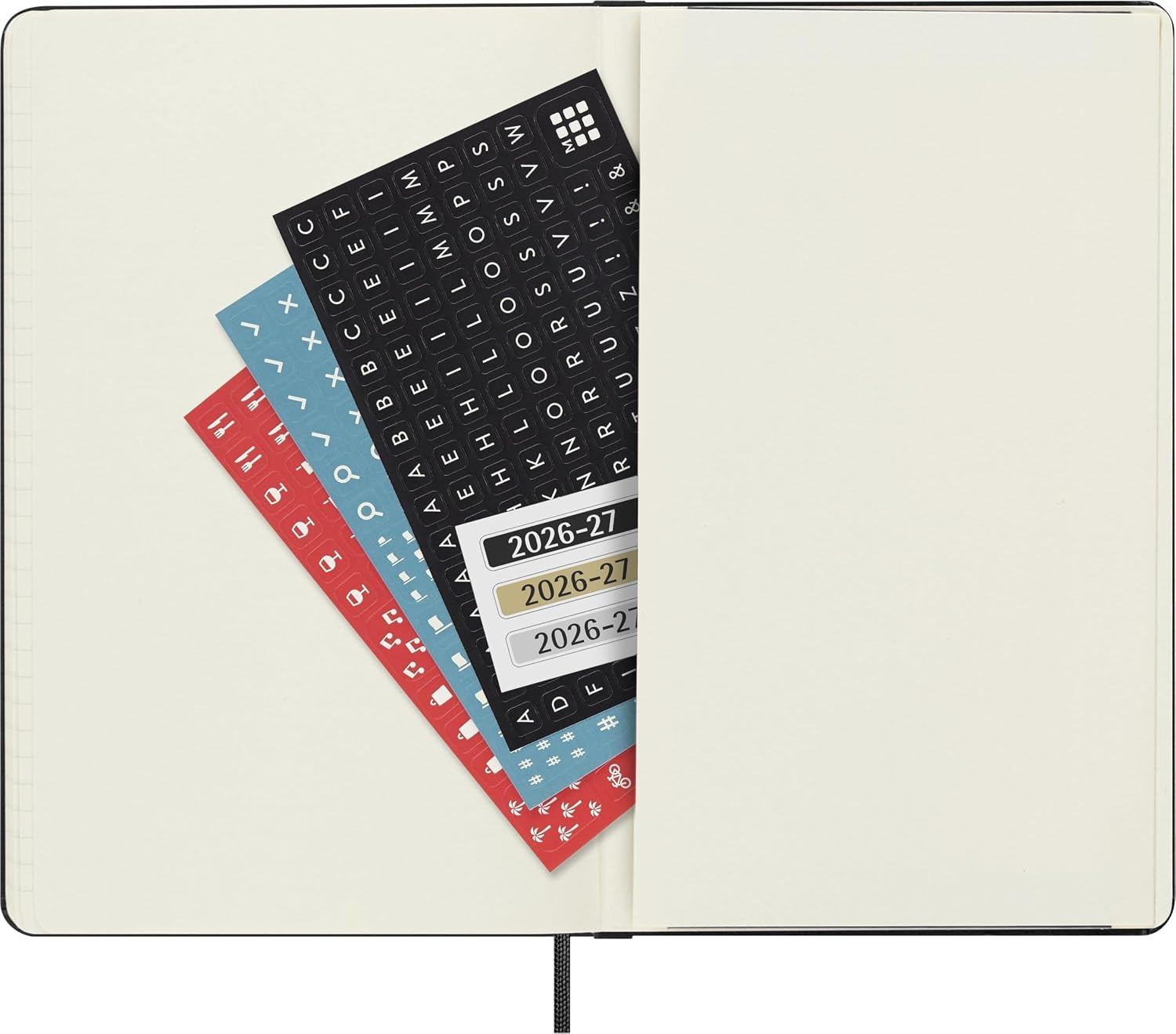 Щоденник 2026-2027 середній / Чорний М’який, Moleskine, DSB18DC3Y27 зовнішній вигляд