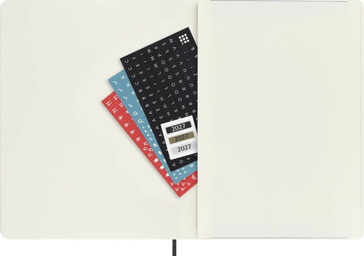 Щотижневик 2026-2027 середній / Чорний М’який, Moleskine, DSB18WN3Y27 вид товару