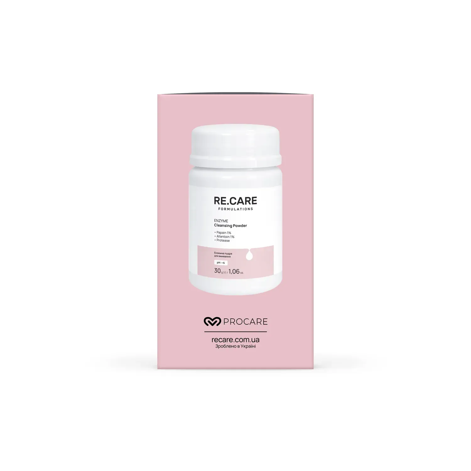 Ензимна пудра для вмивання Enzyme Cleansing Powder RECARE 30 г, 290015 товар