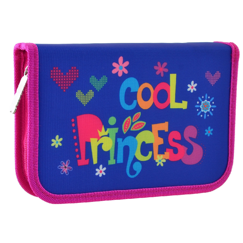 Пенал твердий одинарний з двома клап. HP-04 "Cool Princess", 20,5*13*3,6, 532012