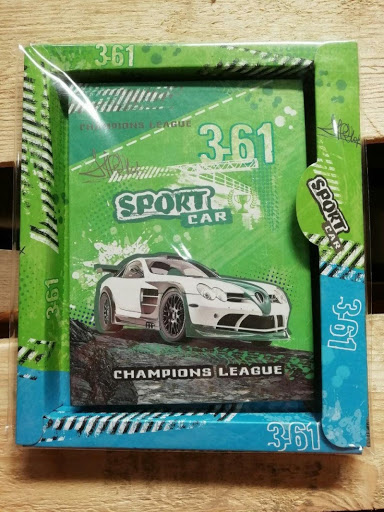 Блокнот А6 с глитером в тонкой коробке Sport car, 6042