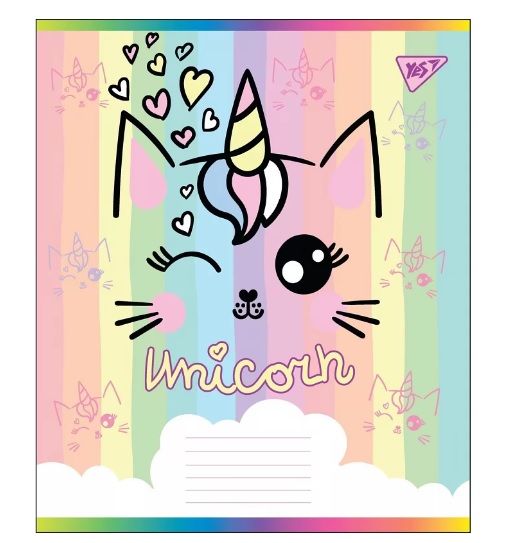Тетрадь 18 кл YES "Caticorn", 764671