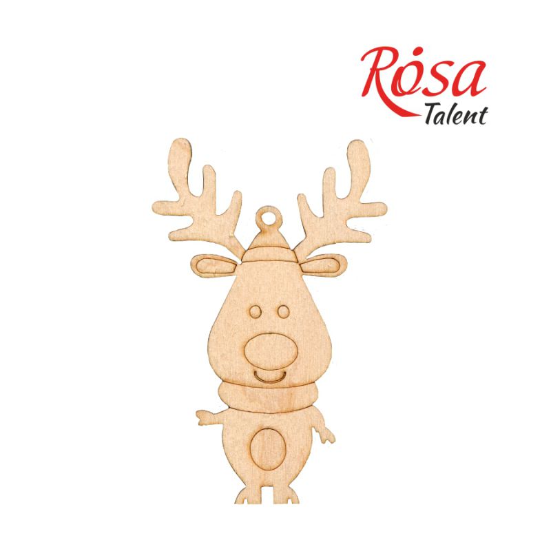 Заготівля Оленя, фанера, 6,5*10 см, 1 шт, Rosa Talent (4)