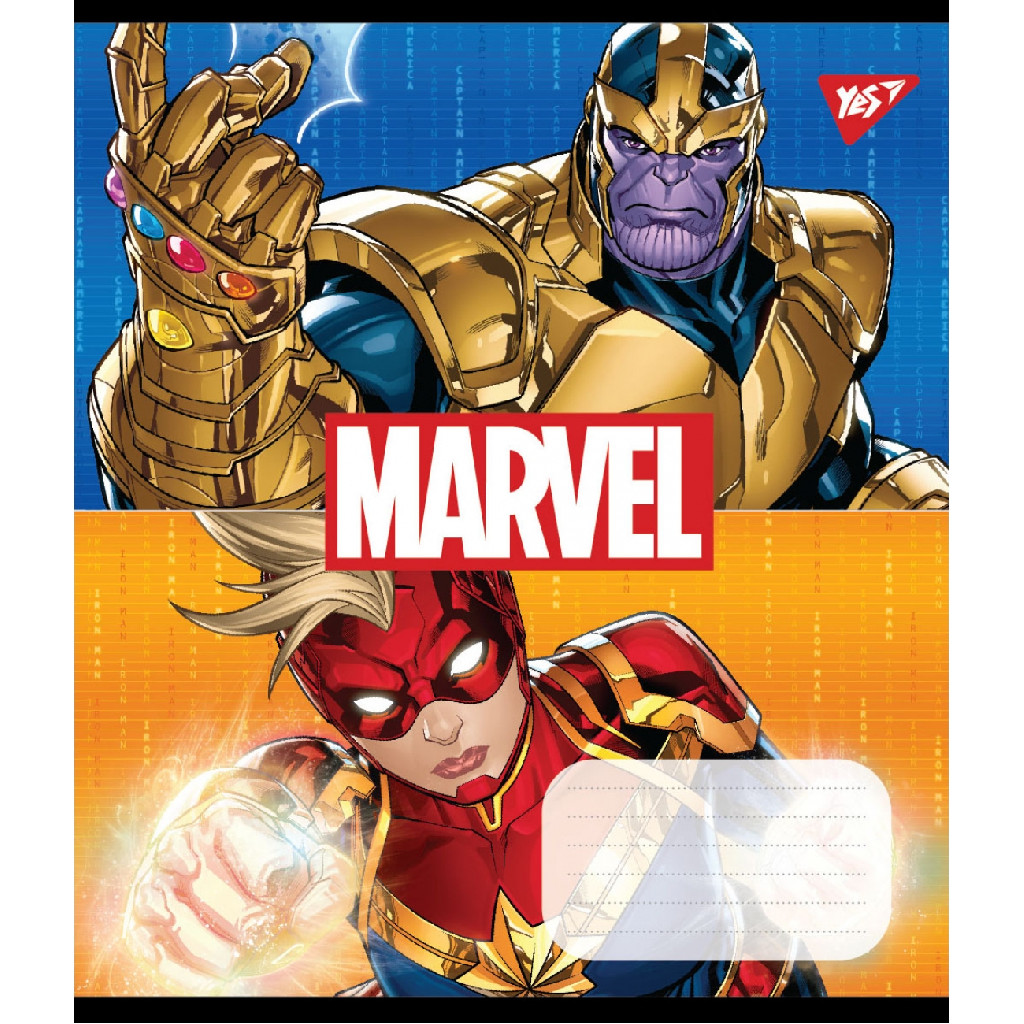 Тетрадь 12 лин. YES Avengers. Double power, 765358
