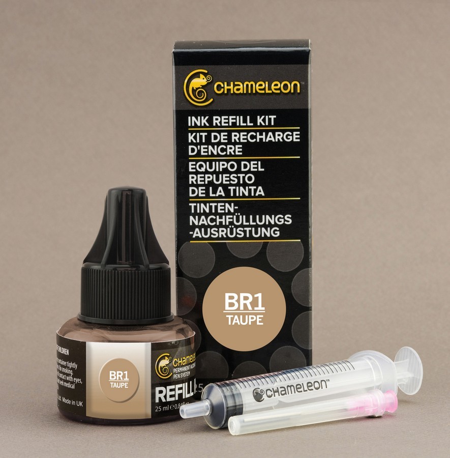 Чорнило для заправки маркера Chameleon 25 мл - Taupe (сіро-коричневий, BR1), CT9043