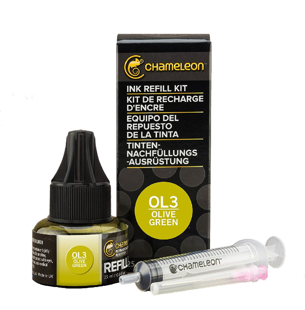Чорнило для заправки маркера Chameleon 25 мл - Olive Green (оливково-зелений, OL3), CT9013